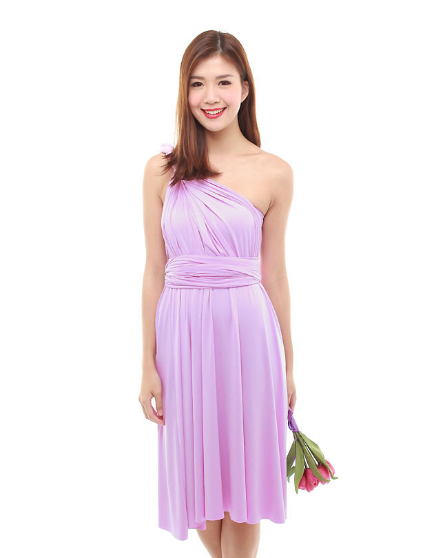 Cherie Convertible Classic Dress in Lilac